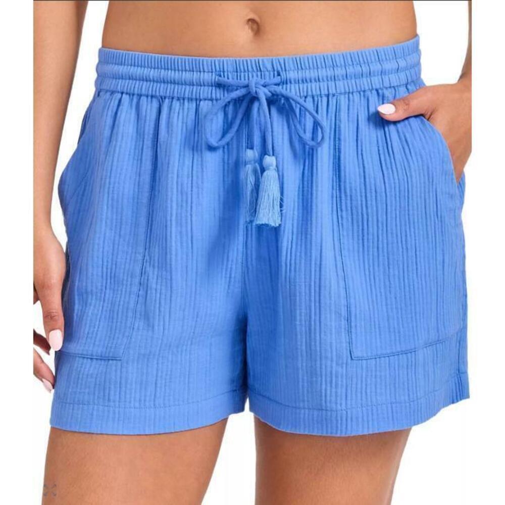 Tommy Bahama Women's Blue Bella Breeze Swim Cover-up Shorts M NWT